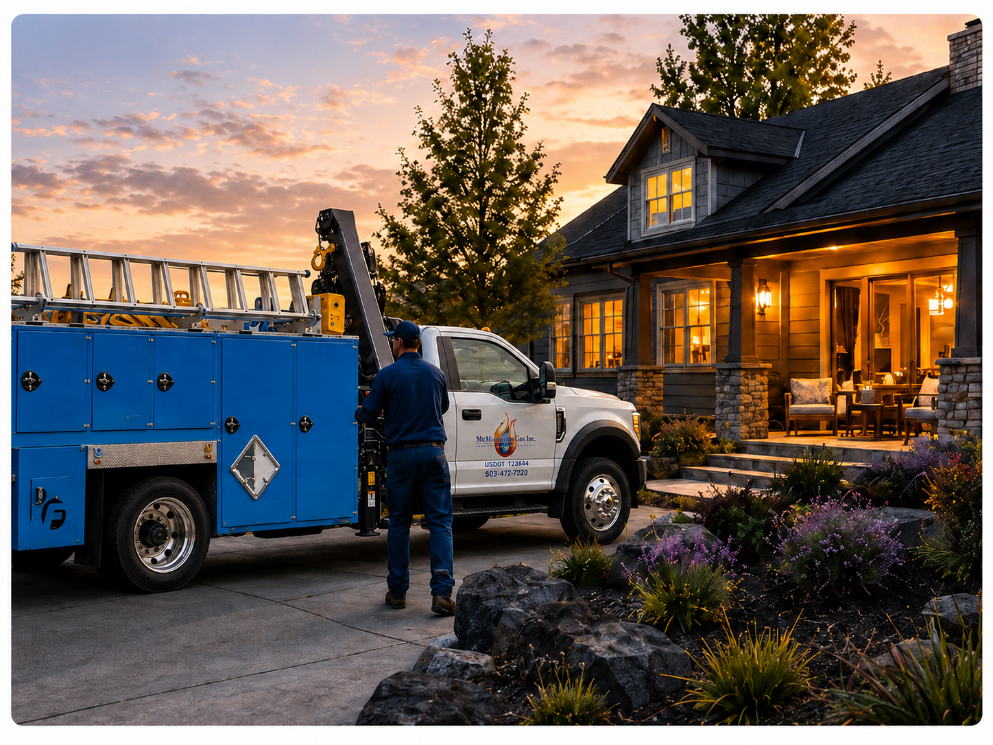 McMinnville Gas Truck at Home